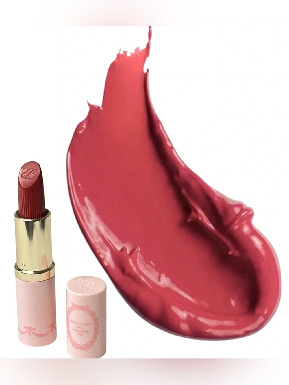 Estee Lauder Pure Color Lipstick 420 Rebellious Rose Limited Edition Pink Tube